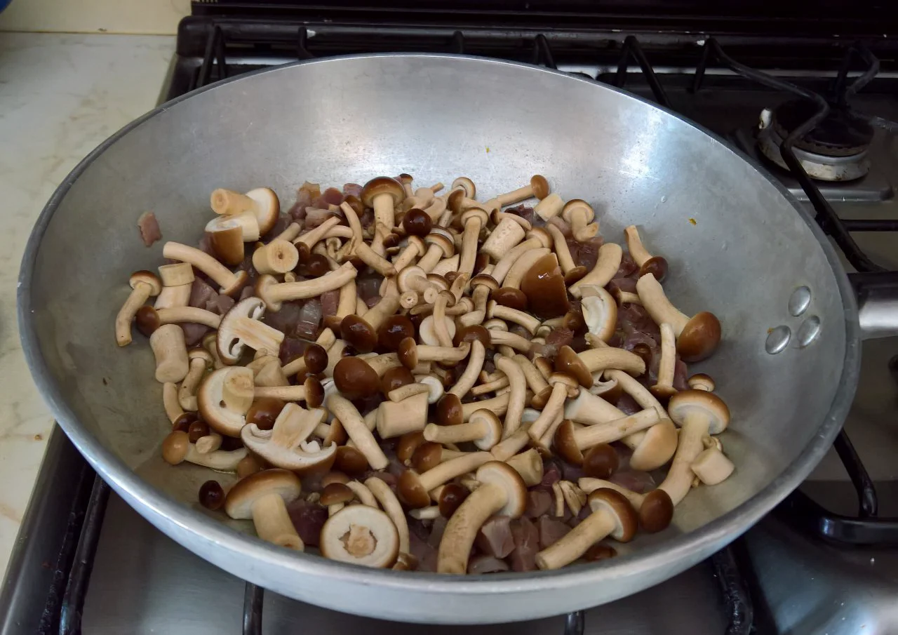 Tagliatelle prosciuto e funghi
